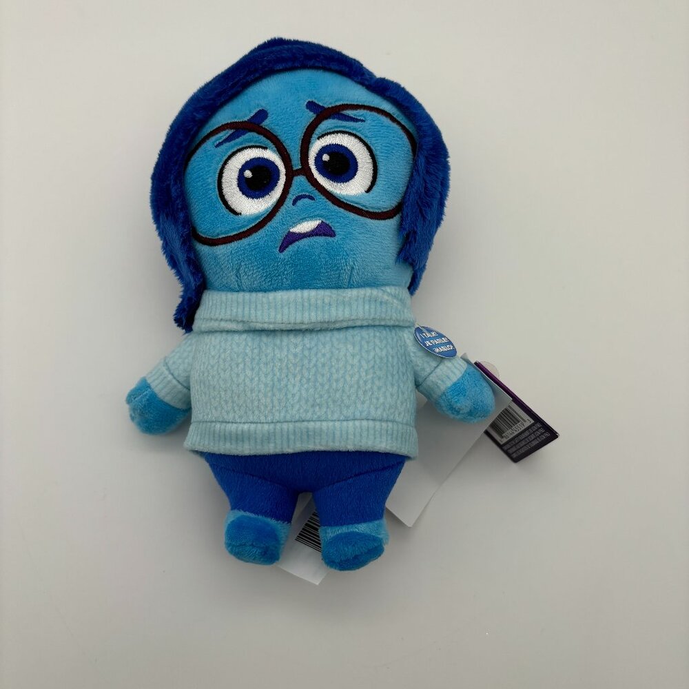 Inside Out 2 SADNESS Talk It Out Small Kids Toy Stuffed Plush with Sound